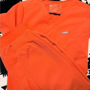 Figs Vibrant Orange Medical Scrubs